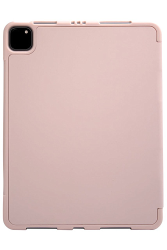 Чехол-книжка для iPad Pro 12.9 3 загиба силиконовый с рамкой Розовый 250_100_125938