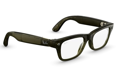 Умные очки Ray-Ban Blayzer Optics (Gen 2) - Shiny Transparent Dark Olive/Clear - Size M (S50) RW7001 400_400_883668