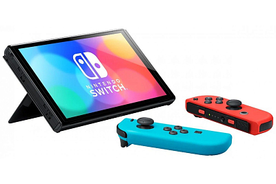 Игровая приставка Nintendo Switch OLED Neon Blue/Neon Red