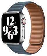Ремешок из эко-кожи для Apple Watch 38/40/41 мм с магнитной застежкой, Blue 500_191_117675