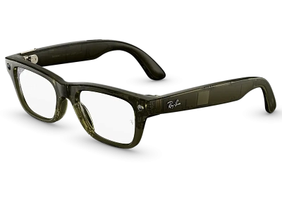Умные очки Ray-Ban Blayzer Optics (Gen 2) - Shiny Transparent Dark Olive/Clear - Size M (S50) RW7001 400_400_883666