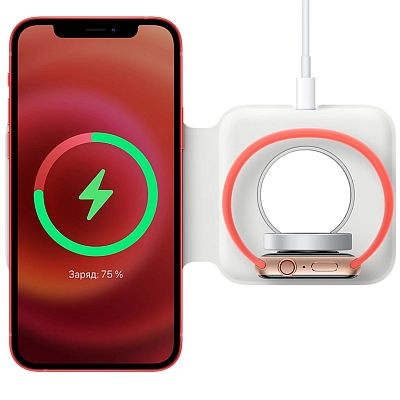 Двойное зарядное устройство Apple MagSafe Duo Charger (MHXF3) 400_400_626584