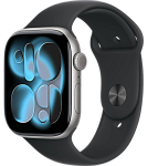 Часы Apple Watch Series 11 46mm Space Gray Aluminium Case GPS Sport Band Black M/L 250_100_526562