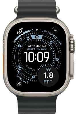 Часы Apple Watch Ultra 3 49mm Titanium Case Natural / Ocean Band Black 400_400_641004