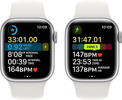 Часы Apple Watch Series 8 45mm Aluminum Case GPS Sport Band White S/M 400_400_640164