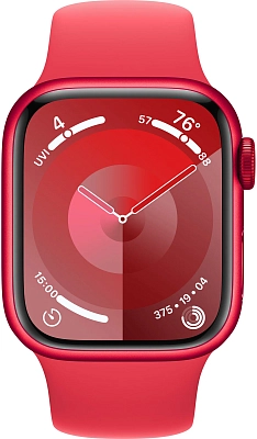 Часы Apple Watch Series 9 45mm Aluminium Case Sport Band Red S/M 400_400_640300