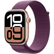 Часы Apple Watch Series 10 46mm Rose Gold Aluminium Case GPS Sport Loop Plum 500_191_639904