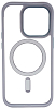 Чехол прозрачный с цветным бортиком MagSafe iPhone 14 Pro Max Голубой 100_100_135386