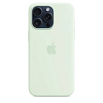 Чехол для iPhone 15 Pro Silicone Case with MagSafe - Soft Mint