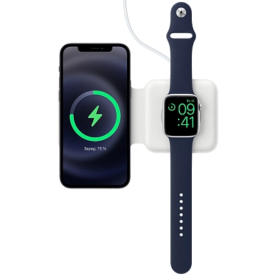 Двойное зарядное устройство Apple MagSafe Duo Charger (MHXF3) 400_400_626583