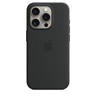 Чехол для iPhone 15 Pro Max Silicone Case with MagSafe - Black 500_191_534293