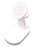 Подставка с подсветкой 4 в 1 Magnetic Wireless Charger для iPhone White 250_100_630330