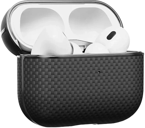 Чехол для AirPods Pro 3 Pitaka Aramid Fiber Case MagSafe - Black/Grey  250_100_622994