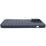 Плетеный Силиконовый чехол для iPhone 14 Pro Max Черный 250_100_137647