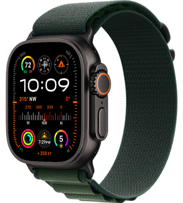 Часы Apple Watch Ultra 2 49mm Black Titanium Case GPS+Cellular Alpine Loop Dark Green S 400_400_640622