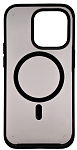 Чехол для iPhone 14 Pro Max Wlons с MagSafe прозрачный матовый с рамкой Черный 250_100_131950