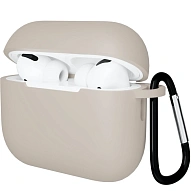 Чехол для AirPods Pro 3 Gurdini Soft Touch - Бежевый 500_191_551732