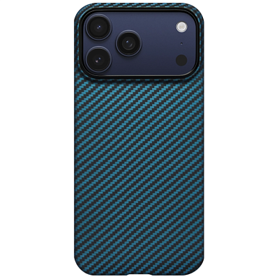 Чехол для iPhone 17 Pro Pitaka Classic PitaTap Ultra-Slim Case - Black/Blue 400_400_551793