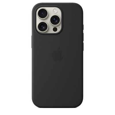 Чехол для iPhone 16 Pro Silicone Case with MagSafe - Black 400_400_642202