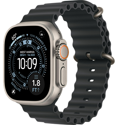 Часы Apple Watch Ultra 3 49mm Titanium Case Natural / Ocean Band Black 400_400_641003