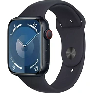 Часы Apple Watch Series 9 41mm Aluminium Case GPS+Cellular Sport Band Midnight M/L 500_191_150328
