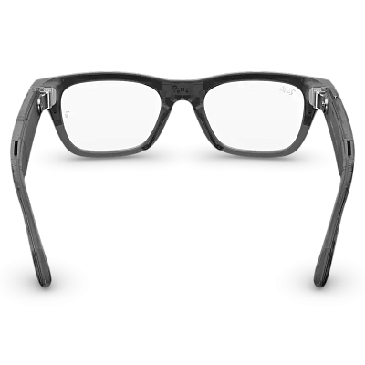 Умные очки Ray-Ban Blayzer Optics (Gen 2) - Matte Transparent Ice Grey/Clear - Size L (S54) RW7001 400_400_883739