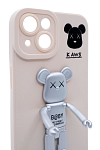 Силиконовый чехол для iPhone 14 с 3D мишкой Белый 250_100_122253