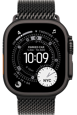 Часы Apple Watch Ultra 3 49mm Titanium Case Black / Titanium Milanese Loop Black M 400_400_640887
