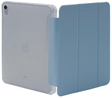 Прозрачный чехол-книжка для iPad 10 с тройным загибом Голубой 500_191_156992