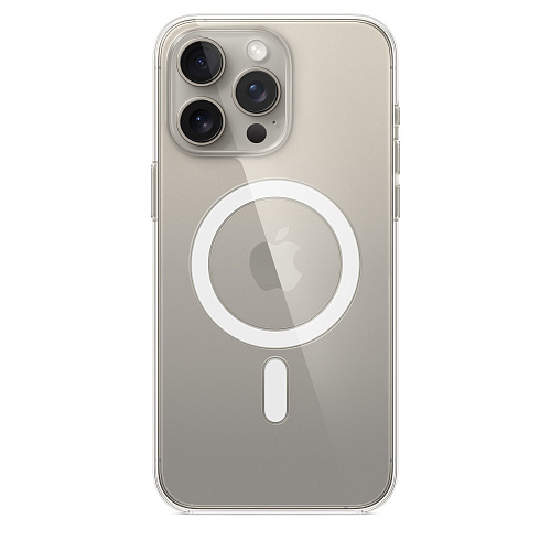 Чехол Apple для iPhone 15 Pro Max Clear Case с MagSafe - Прозрачный  250_100_761791