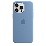 Чехол для iPhone 15 Pro Silicone Case with MagSafe - Winter Blue