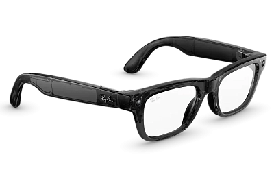 Умные очки Ray-Ban Blayzer Optics (Gen 2) - Shiny Transparent Black/Clear - Size L (S54) RW7001 400_400_883714