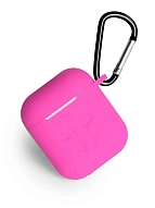 Чехол для AirPods 2 Gurdini Soft Touch - Ярко-розовый 500_191_551243