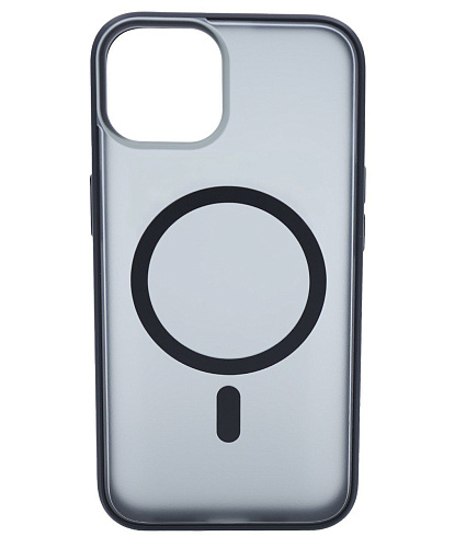Чехол для iPhone 14 матовый с MagSafe Черный 250_100_124549