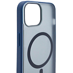 Чехол для iPhone 14 матовый с MagSafe Синий 250_100_132285