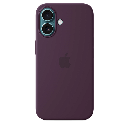 Чехол для iPhone 16 Silicone Case with MagSafe - Plum 250_100_534817