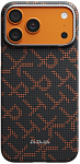 Чехол для iPhone 17 Pro Pitaka Edge Ultra Slim Case PTK Leaping - Orange Black 250_100_800398