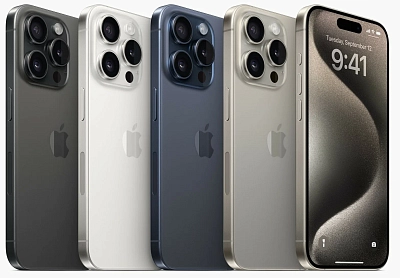 Смартфон Apple iPhone 15 Pro Max 256GB nano-Sim + eSim White Titanium 400_400_634021