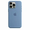 Чехол для iPhone 15 Pro Max Silicone Case Light blue
