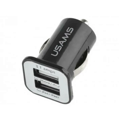 Автомобильное зарядное устройство USAMS 45W 2USB Fast Charger