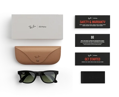 Умные очки Ray-Ban Wayfarer (Gen 2) - Shiny Black/Green - Size M (S50) RW4012 400_400_882514