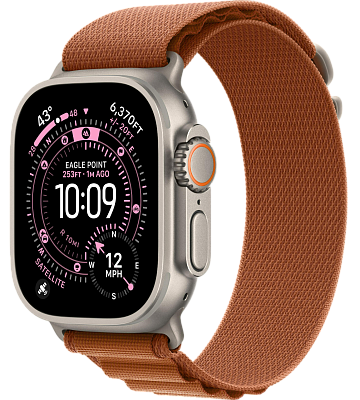 Часы Apple Watch Ultra 3 49mm Titanium Case Natural / Alpine Loop Terra Cotta L 400_400_640991