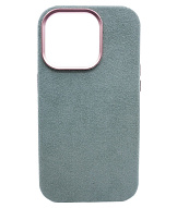 Чехол из алькантары для iPhone 14 Pro с MagSafe Мятный 500_191_124947