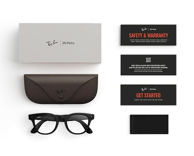 Умные очки Ray-Ban Scriber Optics (Gen 2) - Shiny Black/Clear - Size S (S49) RW4002 400_400_883631