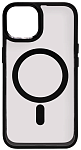 Чехол прозрачный с цветным бортиком MagSafe iPhone 14 Черный 250_100_131898