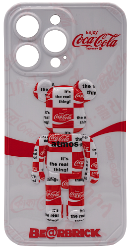 Чехол для iPhone 13 Pro Max мишка Coca Cola Белый 250_100_761824