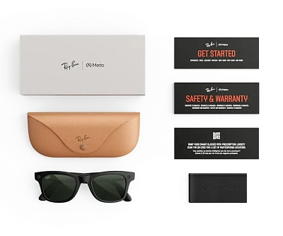 Умные очки Ray-Ban Wayfarer (Gen 1) - Matte Black/Graphite Green Transitions - Size L (S53) RW4006 400_400_883515