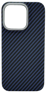 Карбоновый чехол для iPhone 14 Pro KZDOO Kevlar Синий 400_400_532230