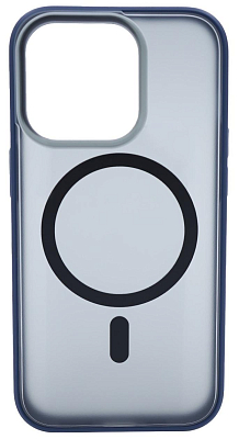 Чехол для iPhone 14 Pro Max матовый с MagSafe Синий 400_400_533949