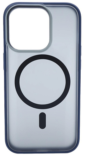 Чехол для iPhone 14 Pro Max матовый с MagSafe Синий 250_100_533949